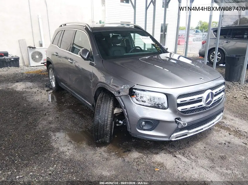 2021 Mercedes-Benz Glb 250 4Matic VIN: W1N4M4HBXMW087470 Lot: 45262132