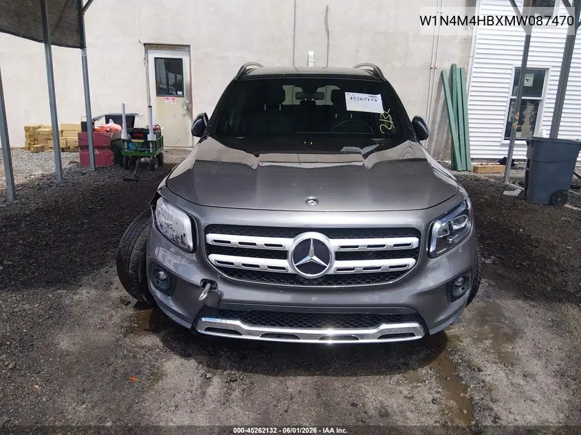 2021 Mercedes-Benz Glb 250 4Matic VIN: W1N4M4HBXMW087470 Lot: 45262132