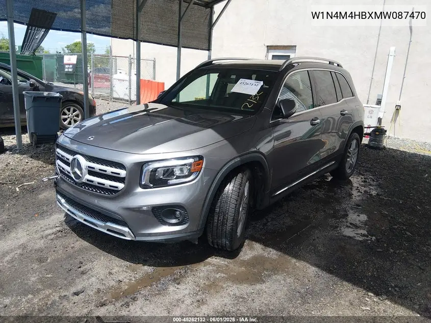 2021 Mercedes-Benz Glb 250 4Matic VIN: W1N4M4HBXMW087470 Lot: 45262132