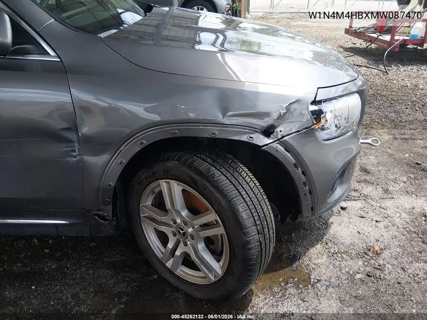 2021 Mercedes-Benz Glb 250 4Matic VIN: W1N4M4HBXMW087470 Lot: 45262132