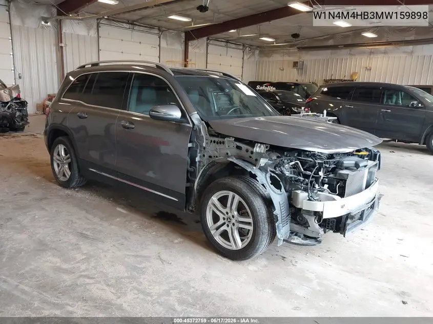 2021 Mercedes-Benz Glb 250 4Matic VIN: W1N4M4HB3MW159898 Lot: 45372759