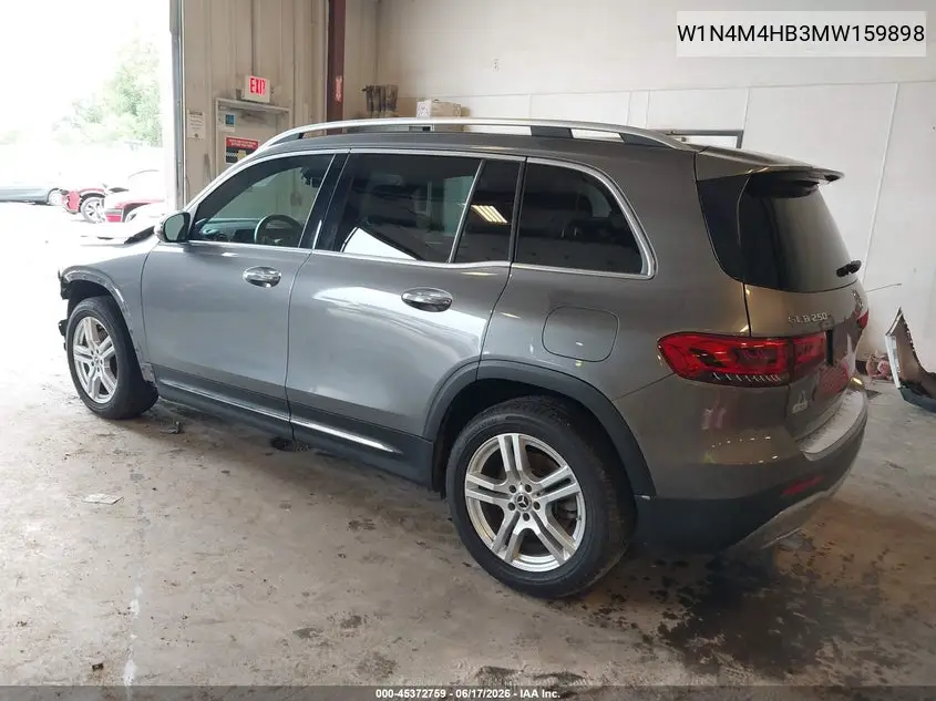 2021 Mercedes-Benz Glb 250 4Matic VIN: W1N4M4HB3MW159898 Lot: 45372759