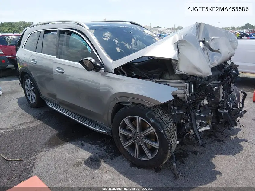 2021 Mercedes-Benz Gls 450 4Matic VIN: 4JGFF5KE2MA455586 Lot: 45387303