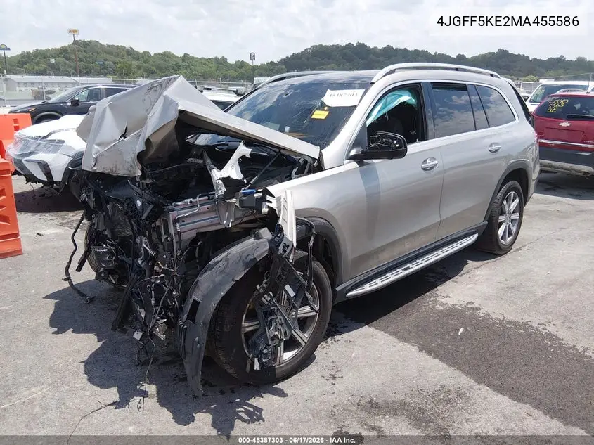 2021 Mercedes-Benz Gls 450 4Matic VIN: 4JGFF5KE2MA455586 Lot: 45387303