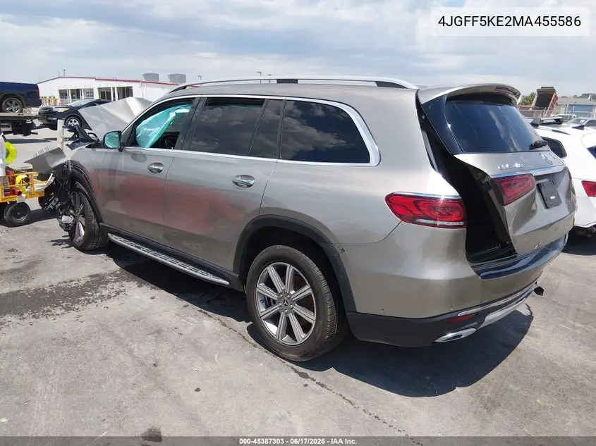 2021 Mercedes-Benz Gls 450 4Matic VIN: 4JGFF5KE2MA455586 Lot: 45387303
