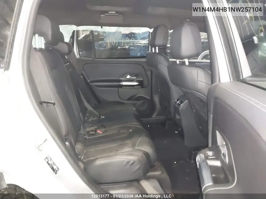 2022 Mercedes-Benz Glb 250 4Matic VIN: W1N4M4HB1NW257104 Lot: 12513177