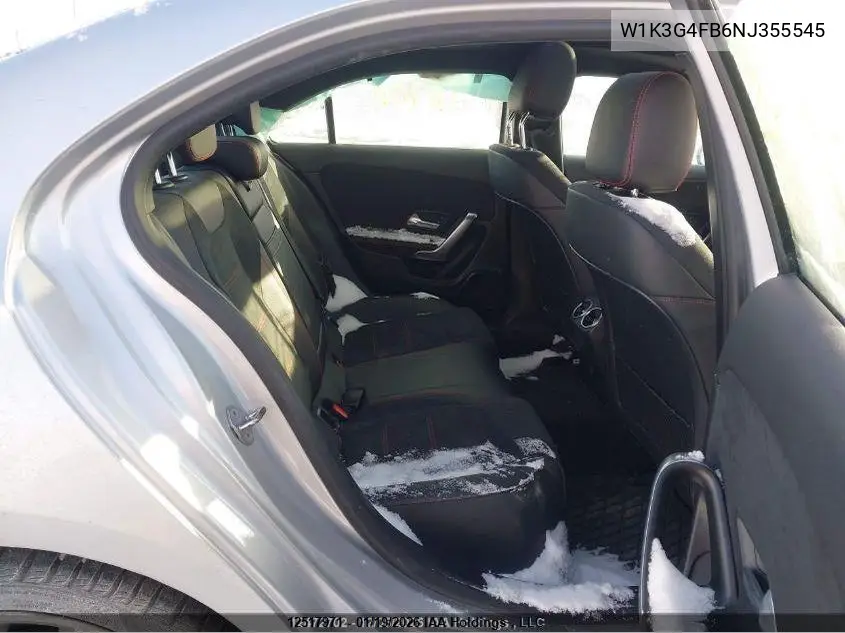 2022 Mercedes-Benz A 220 4Mtic VIN: W1K3G4FB6NJ355545 Lot: 12517971