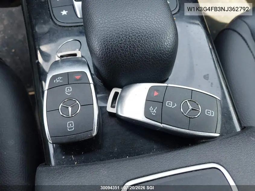 2022 Mercedes-Benz A 220 4Matic VIN: W1K3G4FB3NJ362792 Lot: 30094351