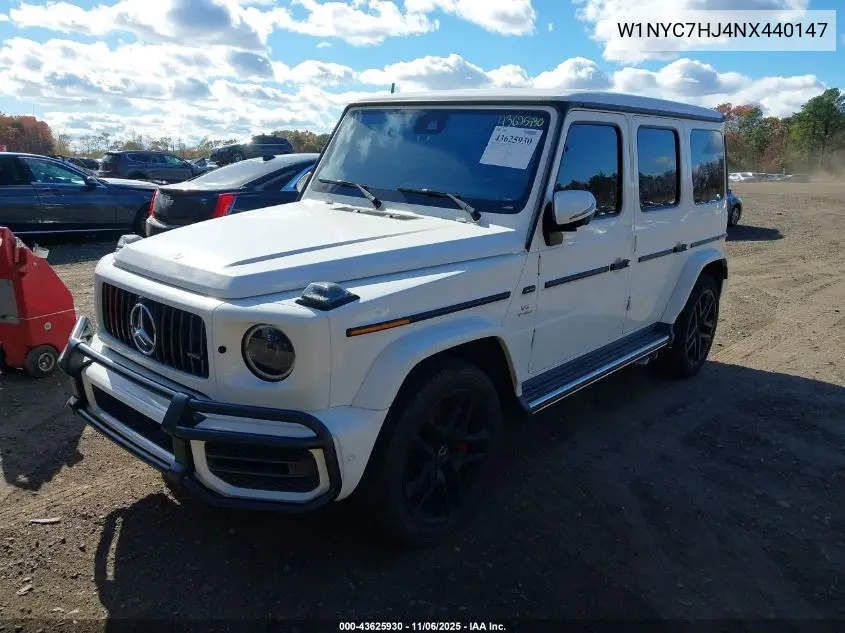 W1NYC7HJ4NX440147 2022 Mercedes-Benz Amg G 63 4Matic