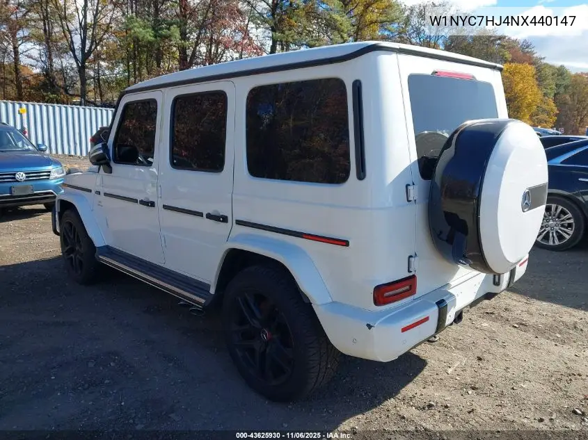 W1NYC7HJ4NX440147 2022 Mercedes-Benz Amg G 63 4Matic