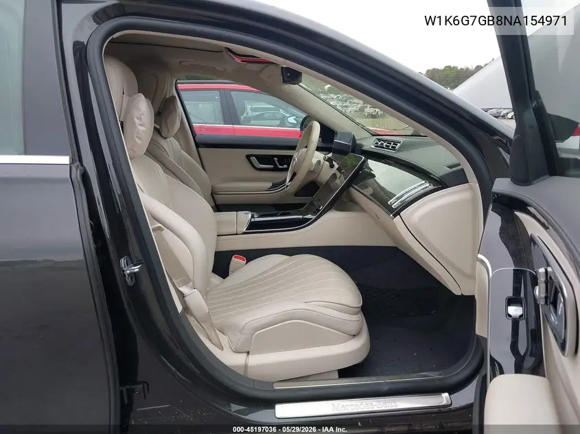 2022 Mercedes-Benz S 580 4Matic VIN: W1K6G7GB8NA154971 Lot: 45197036