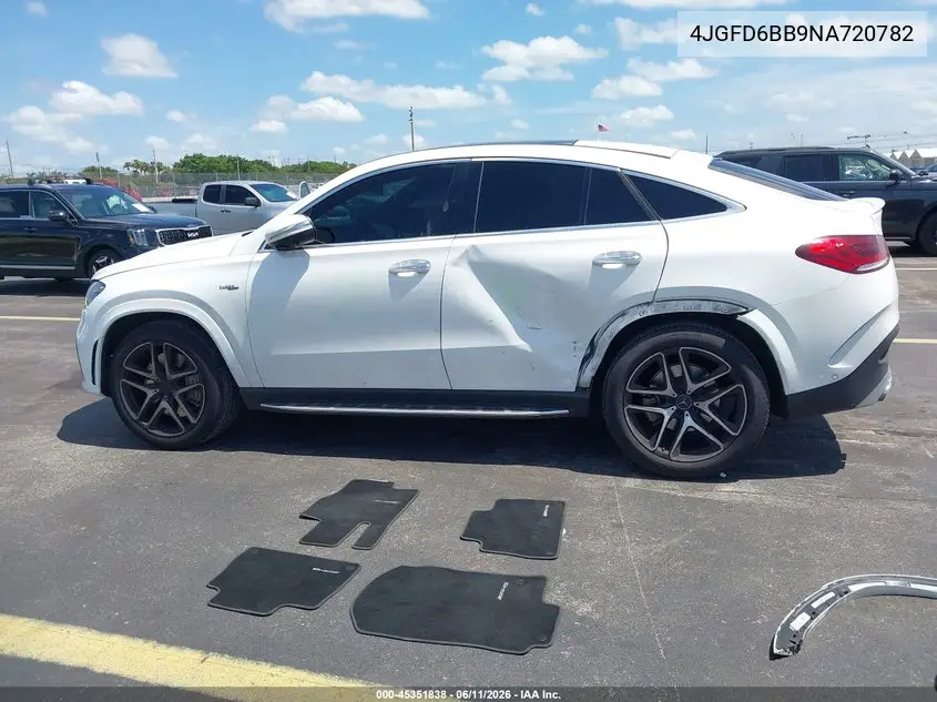 2022 Mercedes-Benz Amg Gle 53 Coupe 4Matic VIN: 4JGFD6BB9NA720782 Lot: 45351838
