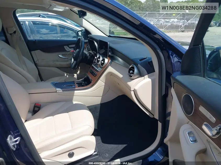 2022 Mercedes-Benz Glc 300 4Matic Suv VIN: W1N0G8EB2NG034288 Lot: 45589280