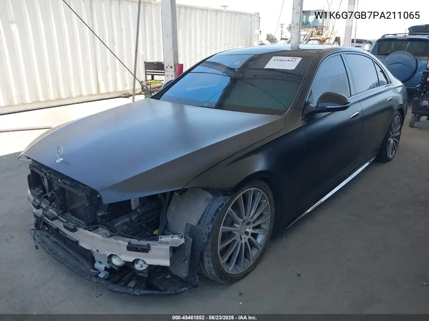 2023 Mercedes-Benz S 580 4Matic VIN: W1K6G7GB7PA211065 Lot: 45461852