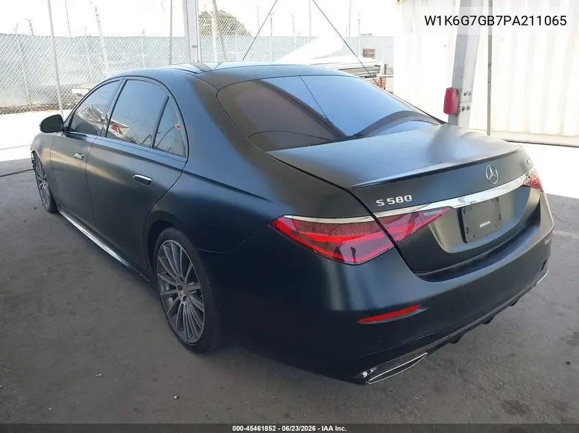 2023 Mercedes-Benz S 580 4Matic VIN: W1K6G7GB7PA211065 Lot: 45461852