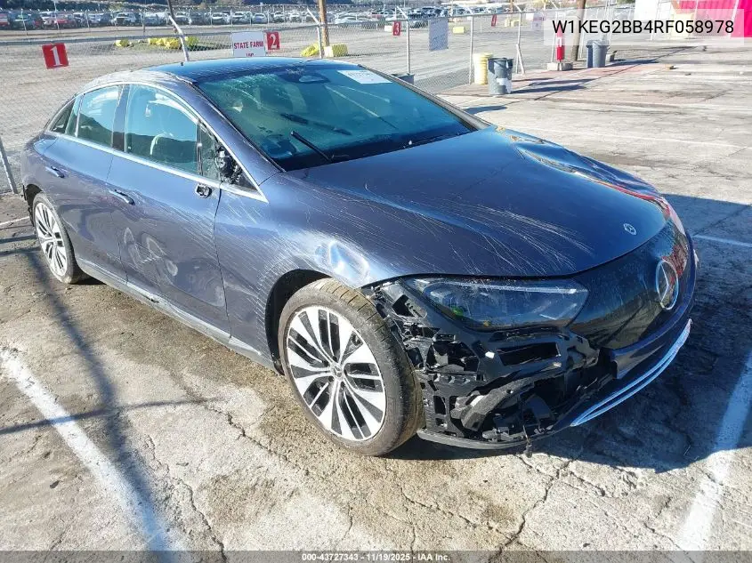 W1KEG2BB4RF058978 2024 Mercedes-Benz Eqe 350+