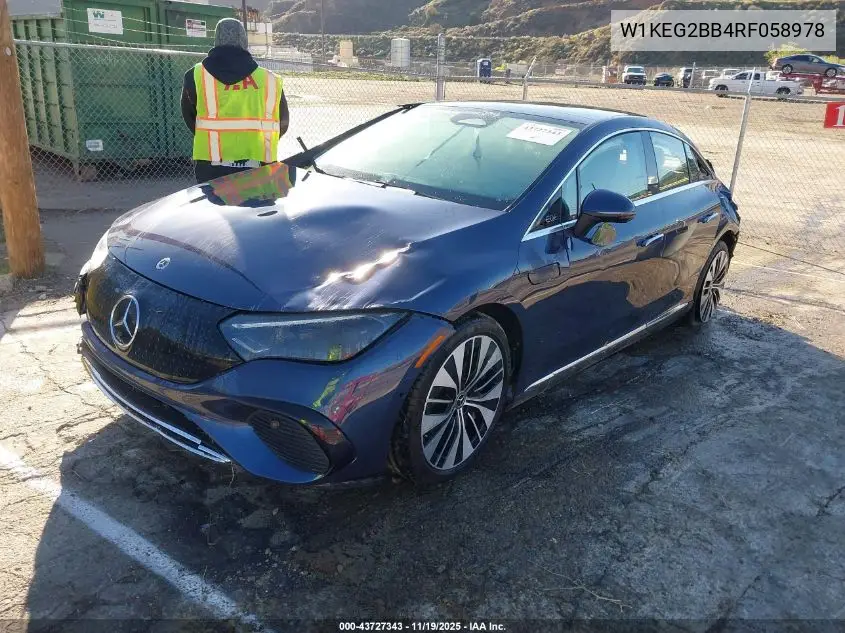 W1KEG2BB4RF058978 2024 Mercedes-Benz Eqe 350+