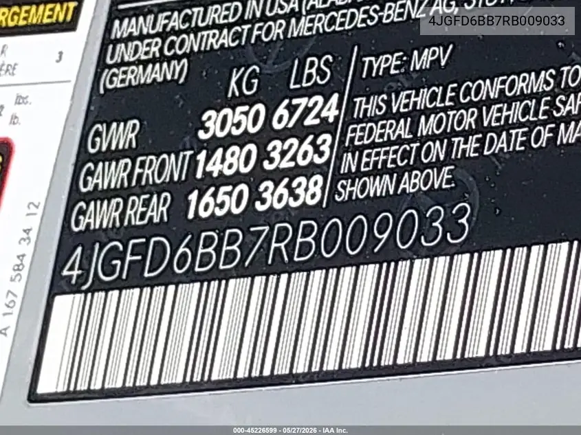 2024 Mercedes-Benz Amg Gle 53 Coupe 4Matic+ VIN: 4JGFD6BB7RB009033 Lot: 45226599