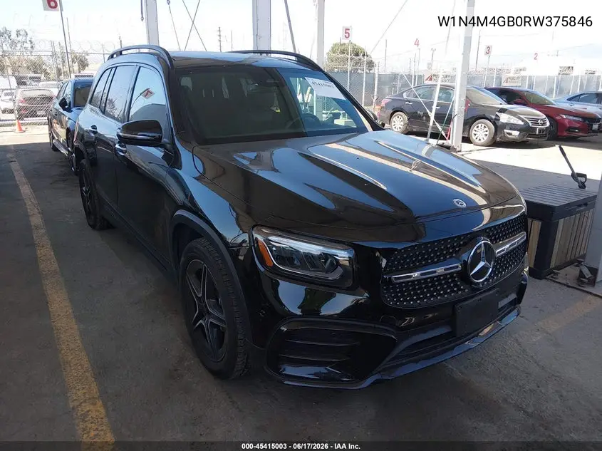 2024 Mercedes-Benz Glb 250 VIN: W1N4M4GB0RW375846 Lot: 45415003