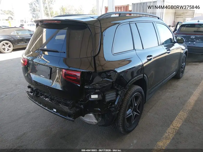 2024 Mercedes-Benz Glb 250 VIN: W1N4M4GB0RW375846 Lot: 45415003