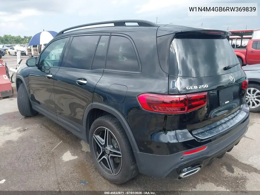 2024 Mercedes-Benz Glb 250 VIN: W1N4M4GB6RW369839 Lot: 45532971