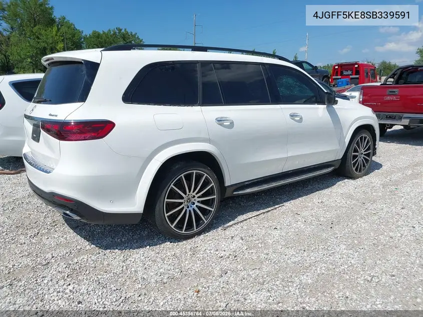 2025 Mercedes-Benz Gls 450 4Matic VIN: 4JGFF5KE8SB339591 Lot: 45356764