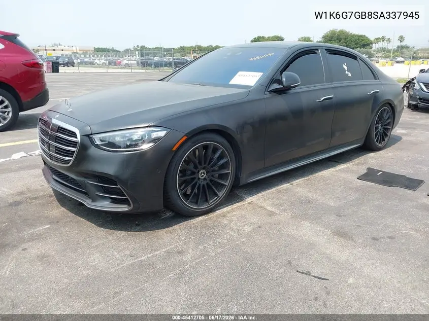 2025 Mercedes-Benz S 580 4Matic VIN: W1K6G7GB8SA337945 Lot: 45412705