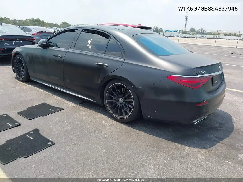 2025 Mercedes-Benz S 580 4Matic VIN: W1K6G7GB8SA337945 Lot: 45412705