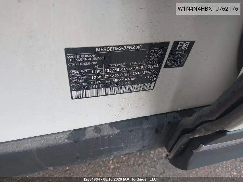 2026 Mercedes-Benz Gla 250 4Matic VIN: W1N4N4HBXTJ762176 Lot: 12631904