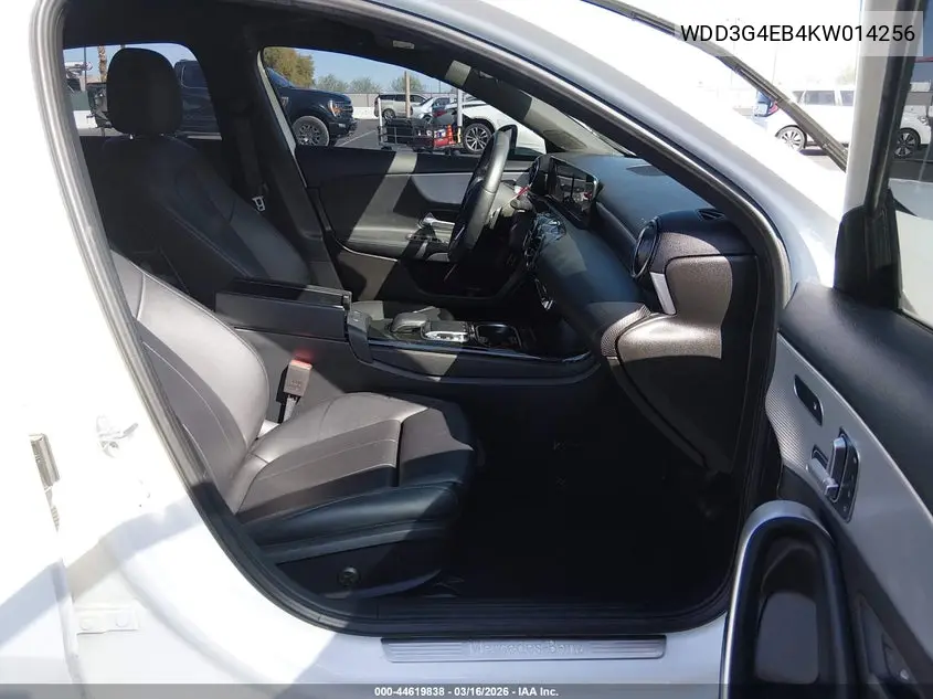 2019 Mercedes-Benz A 220 VIN: WDD3G4EB4KW014256 Lot: 44619838