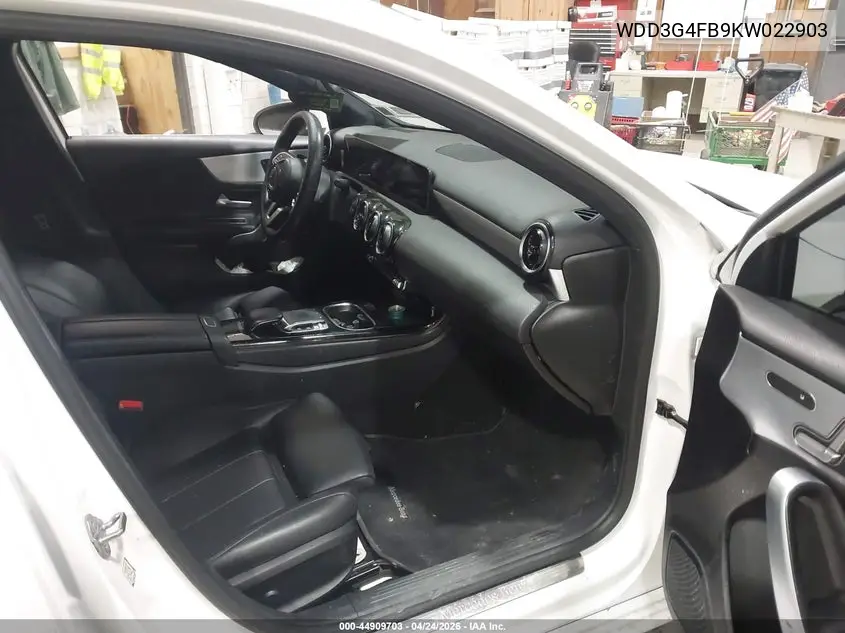 2019 Mercedes-Benz A 220 4Matic VIN: WDD3G4FB9KW022903 Lot: 44909703