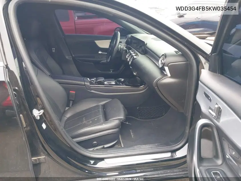 2019 Mercedes-Benz A 220 4Matic VIN: WDD3G4FB5KW035454 Lot: 44991433