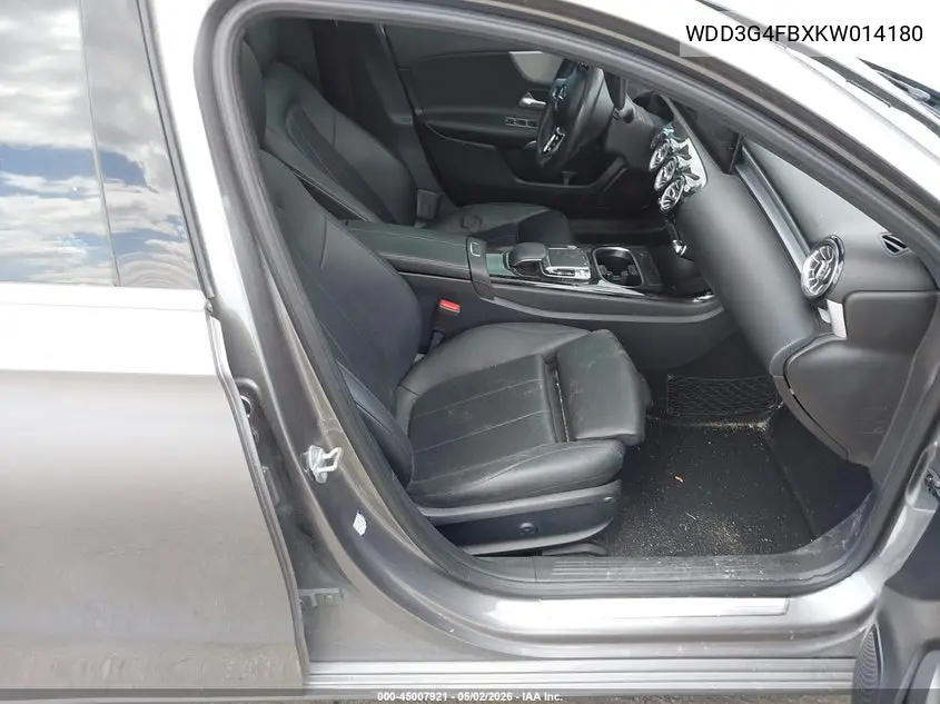 2019 Mercedes-Benz A 220 4Matic VIN: WDD3G4FBXKW014180 Lot: 45007921