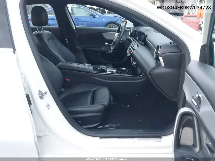 2019 Mercedes-Benz A 220 VIN: WDD3G4EB9KW034728 Lot: 45192301