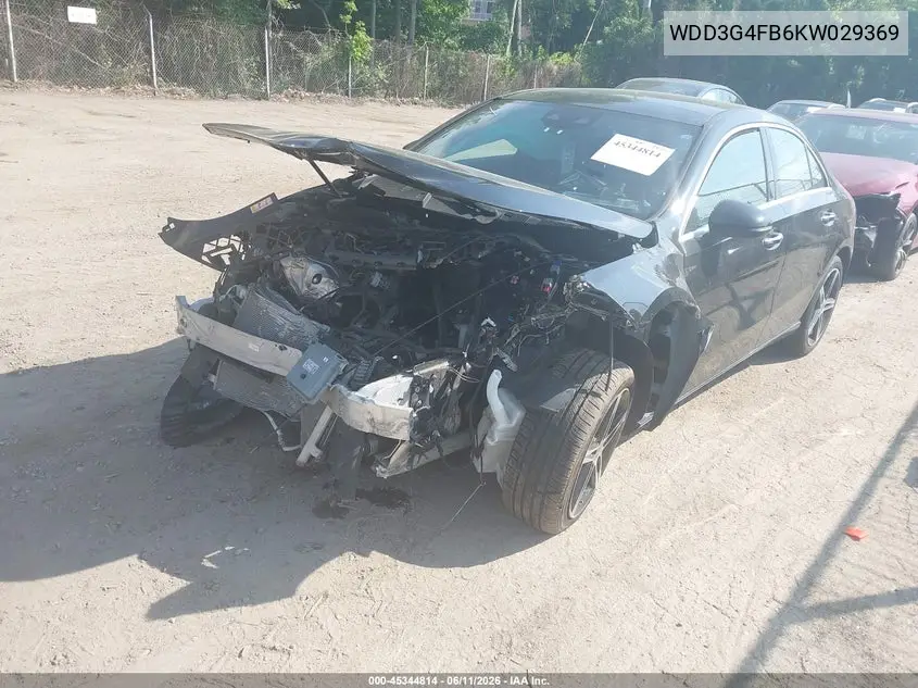 2019 Mercedes-Benz A 220 4Matic VIN: WDD3G4FB6KW029369 Lot: 45344814