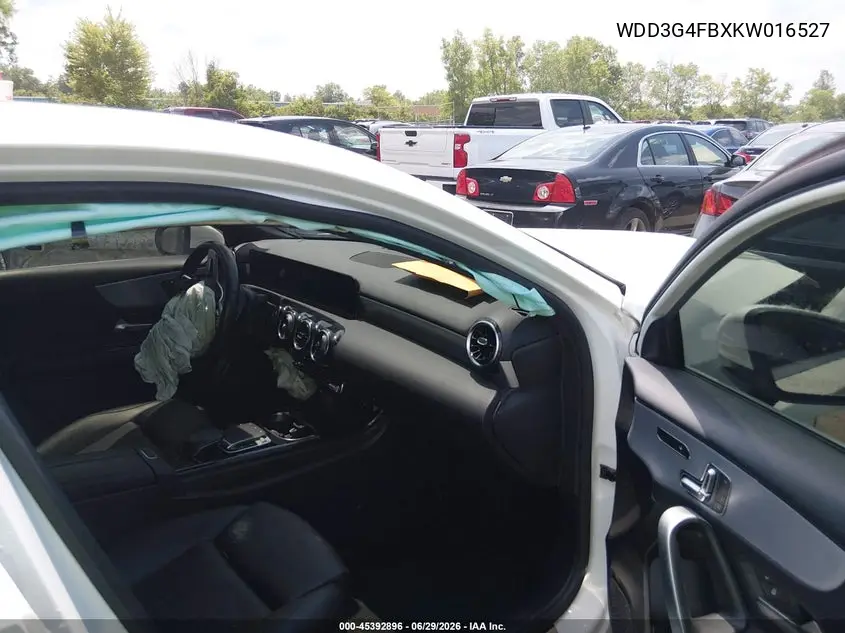 2019 Mercedes-Benz A 220 4Matic VIN: WDD3G4FBXKW016527 Lot: 45392896
