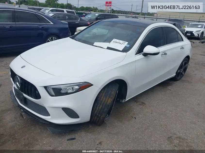 2020 Mercedes-Benz A 220 VIN: W1K3G4EB7LJ226163 Lot: 44895627