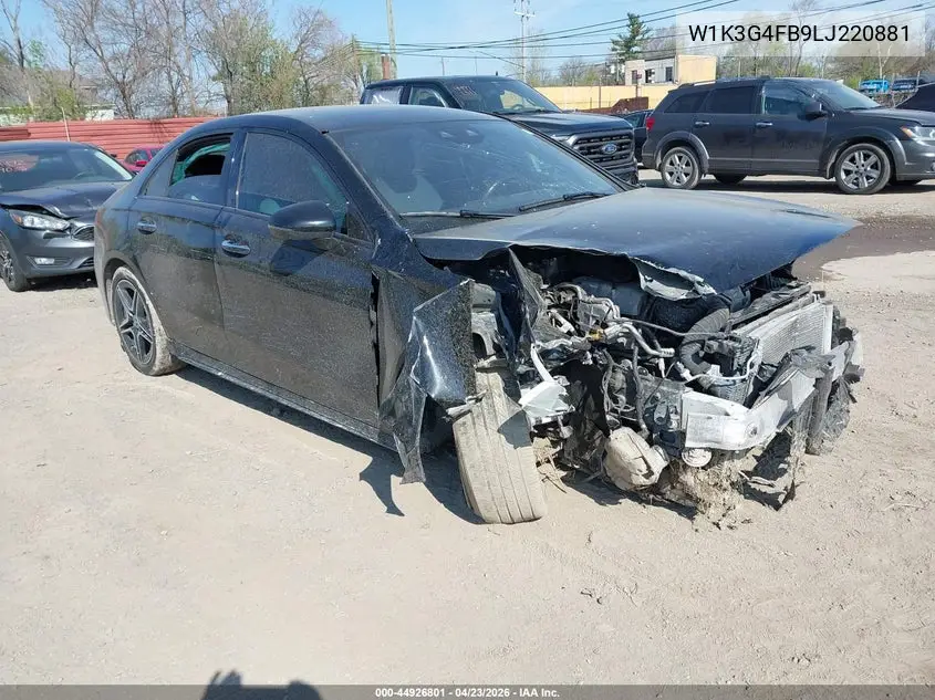 2020 Mercedes-Benz A 220 4Matic VIN: W1K3G4FB9LJ220881 Lot: 44926801