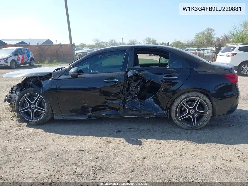 2020 Mercedes-Benz A 220 4Matic VIN: W1K3G4FB9LJ220881 Lot: 44926801