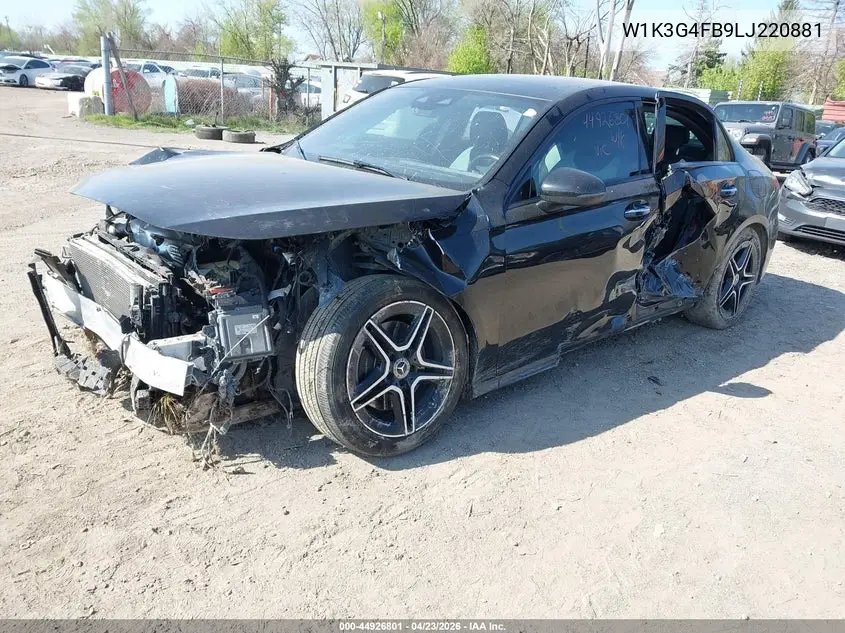 2020 Mercedes-Benz A 220 4Matic VIN: W1K3G4FB9LJ220881 Lot: 44926801