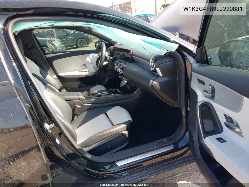 2020 Mercedes-Benz A 220 4Matic VIN: W1K3G4FB9LJ220881 Lot: 44926801