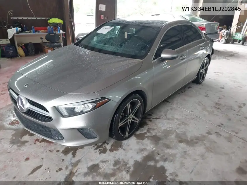 2020 Mercedes-Benz A 220 VIN: W1K3G4EB1LJ202845 Lot: 44944657