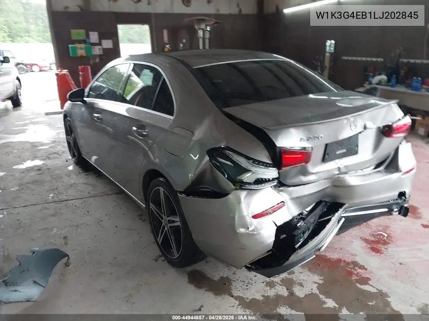2020 Mercedes-Benz A 220 VIN: W1K3G4EB1LJ202845 Lot: 44944657