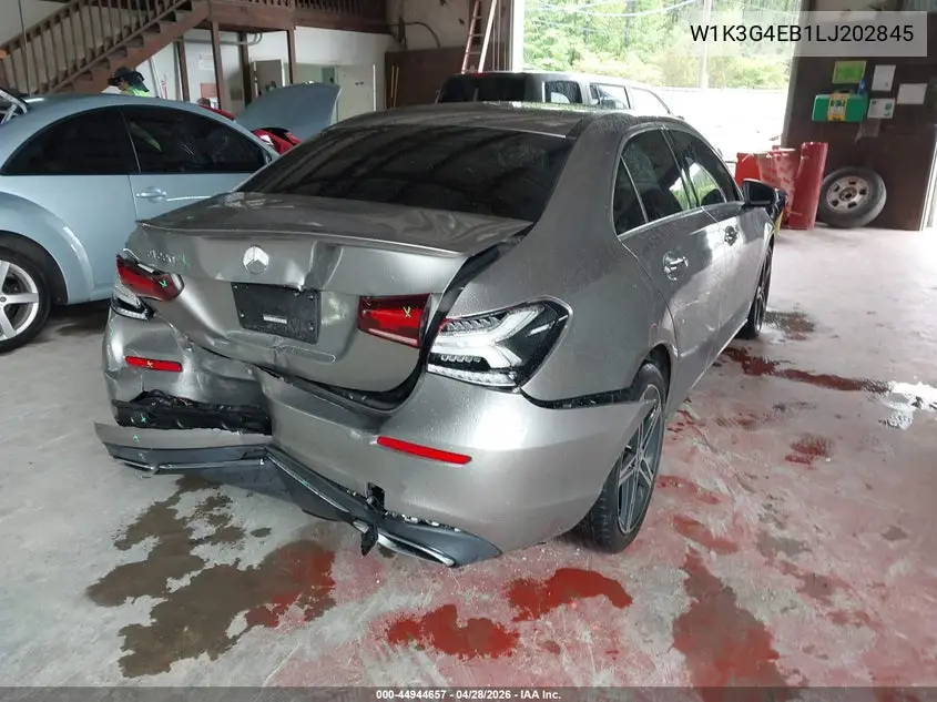 2020 Mercedes-Benz A 220 VIN: W1K3G4EB1LJ202845 Lot: 44944657