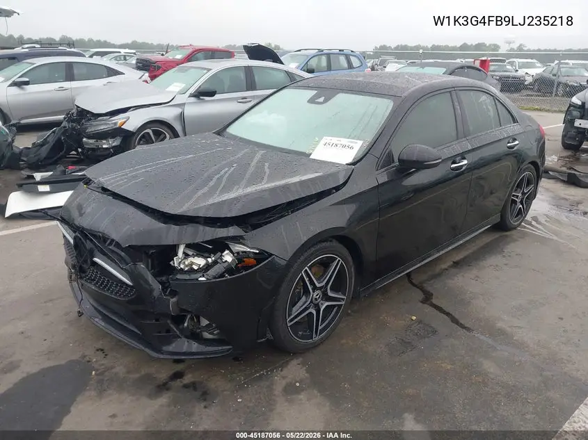 2020 Mercedes-Benz A 220 4Matic VIN: W1K3G4FB9LJ235218 Lot: 45187056