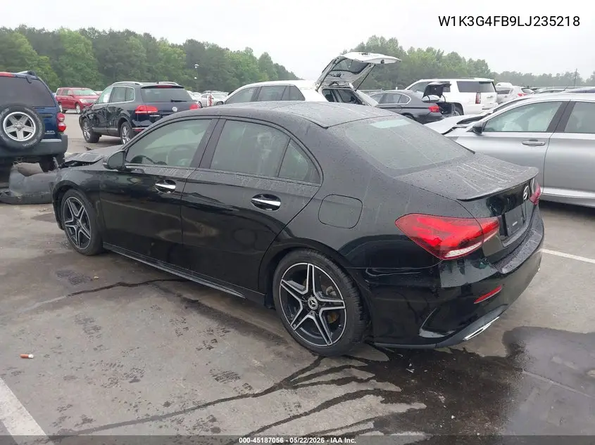 2020 Mercedes-Benz A 220 4Matic VIN: W1K3G4FB9LJ235218 Lot: 45187056