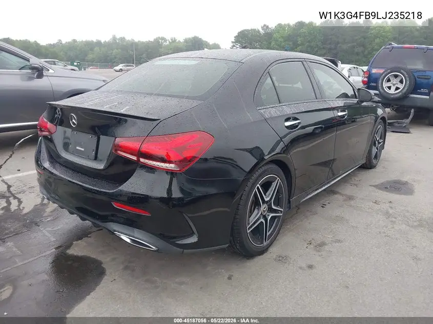 2020 Mercedes-Benz A 220 4Matic VIN: W1K3G4FB9LJ235218 Lot: 45187056