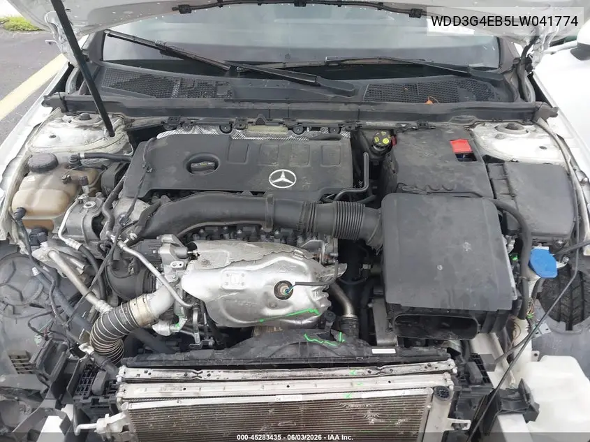2020 Mercedes-Benz A 220 VIN: WDD3G4EB5LW041774 Lot: 45283435
