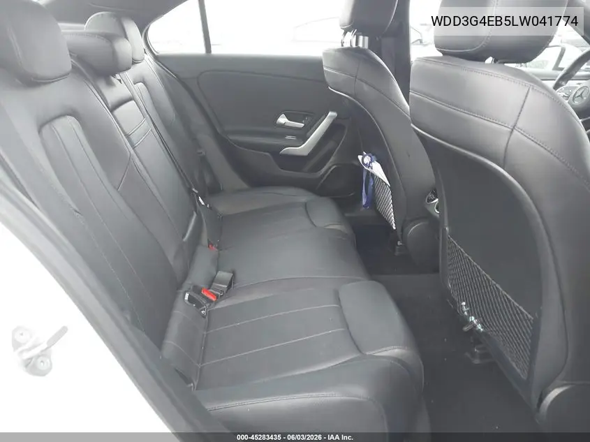 2020 Mercedes-Benz A 220 VIN: WDD3G4EB5LW041774 Lot: 45283435