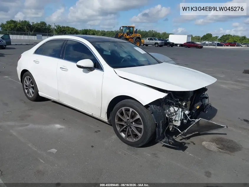 2020 Mercedes-Benz A 220 VIN: W1K3G4EB9LW045276 Lot: 45399445